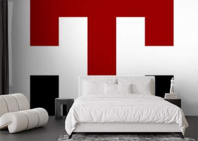 letter M U . logo Wall mural