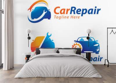 Car Repair Logo Design, Vector, Icon, Symbol Wall mural