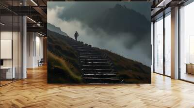 Stone Staircase Wall mural