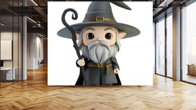 3D Wizard Character for Halloween-Themed Decorations and Digital Designs Wall mural