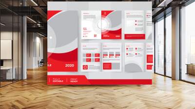 8 pages business company profile brochure design use it is for business promotion Wall mural