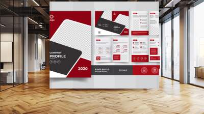 8 Pages corporate business brochure use multi-purpose design	
 Wall mural