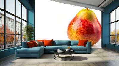 Vibrant and juicy pear fruit on a clean white background, fresh, ripe, rich, vibrant, succulent, delicious, healthy, fresh, organic Wall mural