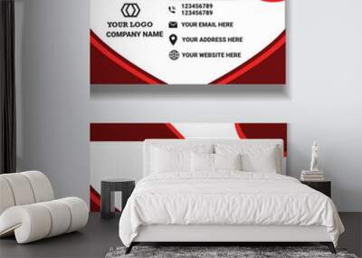 modern Business  card template design Wall mural