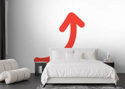 red arrow vector Wall mural