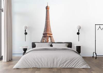 Eiffel Tower symbol of the city, the concept of sports events, wrestling and tournaments, endurance tests Wall mural