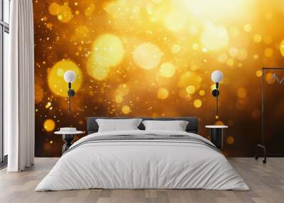 golden Light leak effect overlay   Wall mural