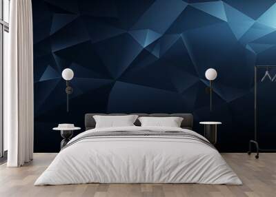 Unique geometric polygon triangle background Wall mural