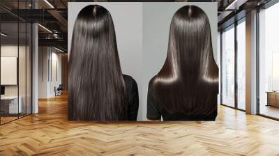 Straighten your hair for a healthy, sleek look. Check out our before and after transformations to see the amazing results! Wall mural