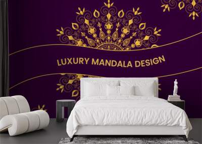 creative modern luxury mandala design template Wall mural