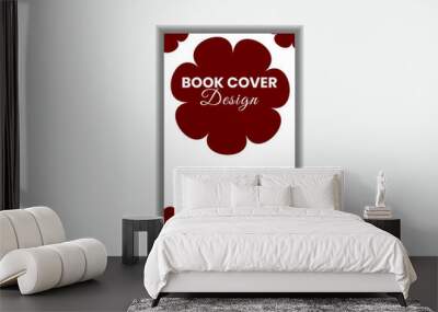 simple creative book cover design template  Wall mural