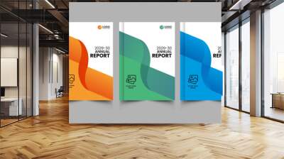 Annual report brochure, flyer design, Leaflet cover presentation abstract flat background, book cover templates, Creative geometric brochure cover vector template Wall mural