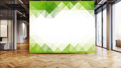 Green Grid Mosaic Background, Creative Design Templates Wall mural