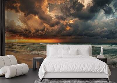 Seascape abstract beach background  Wall mural