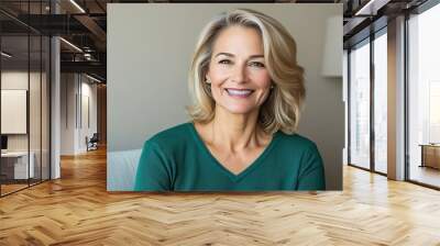 Confident Patient Smiling After Successful Treatment Wall mural