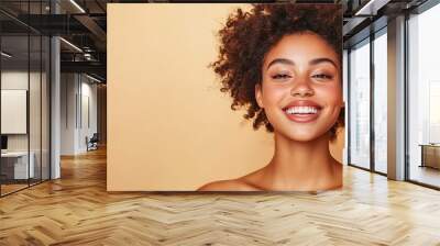 Joyful Expression in Studio Lighting Wall mural