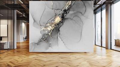 Original artwork photo of marble ink abstract art. High resolution photograph from exemplary original painting. Abstract painting was painted on HQ paper texture to create smooth marbling pattern. Wall mural