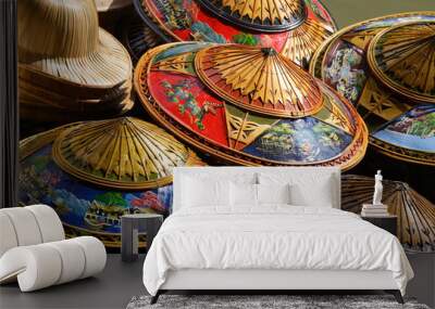 thailand hats Wall mural