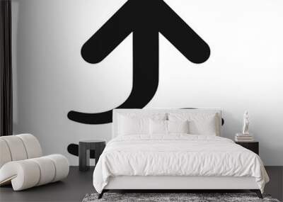 Up arrow direction growth vector icon design Wall mural