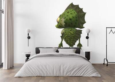 Monster on a Transparent Background Wall mural