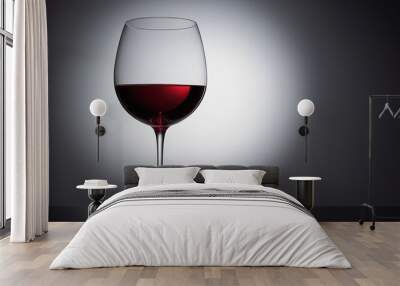 Red wine in a glass Wall mural