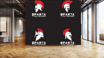 spartan logo icon designs vector Wall mural