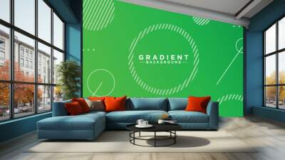 Colorful gradient geometric shape background Wall mural