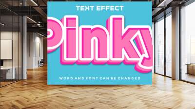 Pinky editable text effect Wall mural