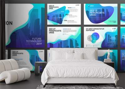 business powerpoint presentation templates set. use for keynote presentation background, brochure de Wall mural