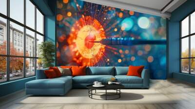 Digital marketing and online advertising to targeted customers Wall mural