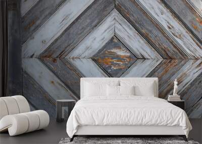 Hintergrund Holz in einem Muster als Raute Wall mural