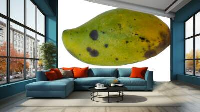 bad mango on a white background clipping path Wall mural