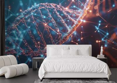 DNA technology background Wall mural