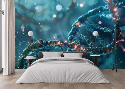 DNA technology background Wall mural