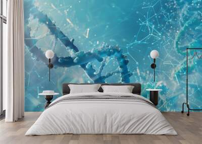 DNA technology background Wall mural