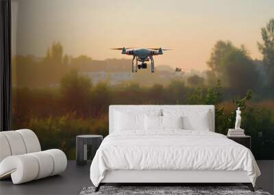 flying drone Wall mural