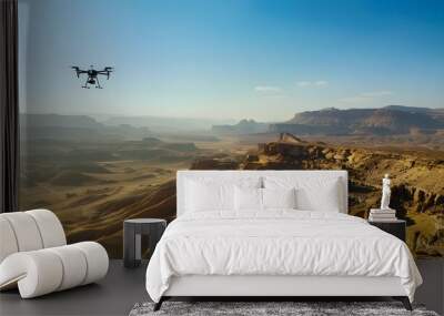 flying drone Wall mural