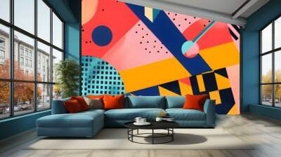 geometric background vector Wall mural