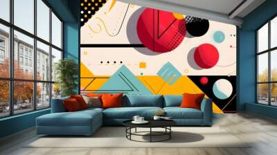 geometric background vector Wall mural