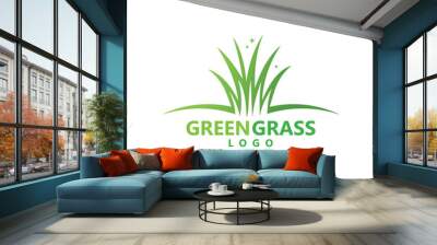 grass logo vector Wall mural