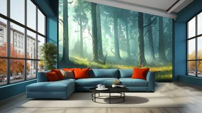 mountain panoramic background Wall mural