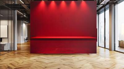 stage with red light Wall mural