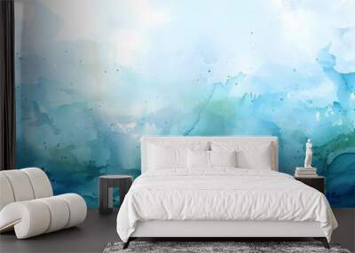 watercolor underwater concept Wall mural