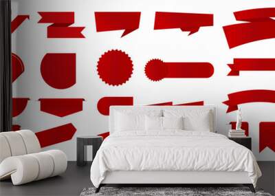 set of sale label and tag Wall mural