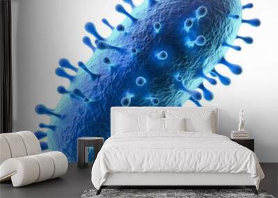 pathogen cell, bacteria and virus isolated on Transparent background Wall mural