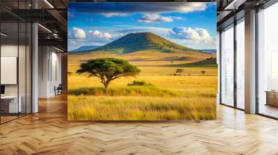 savanna grassland scenery Wall mural