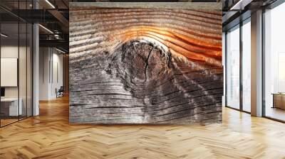 dark rough wooden texture background Wall mural