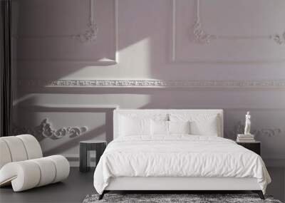 Classic white interior wall Wall mural