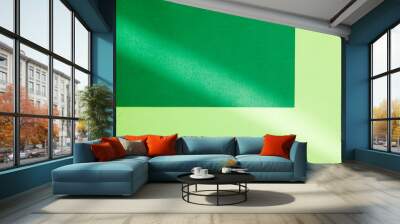 st. patrick's day abstract green background from two green colors for design Wall mural