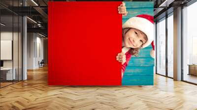 christmas xmas winter holiday concept Wall mural